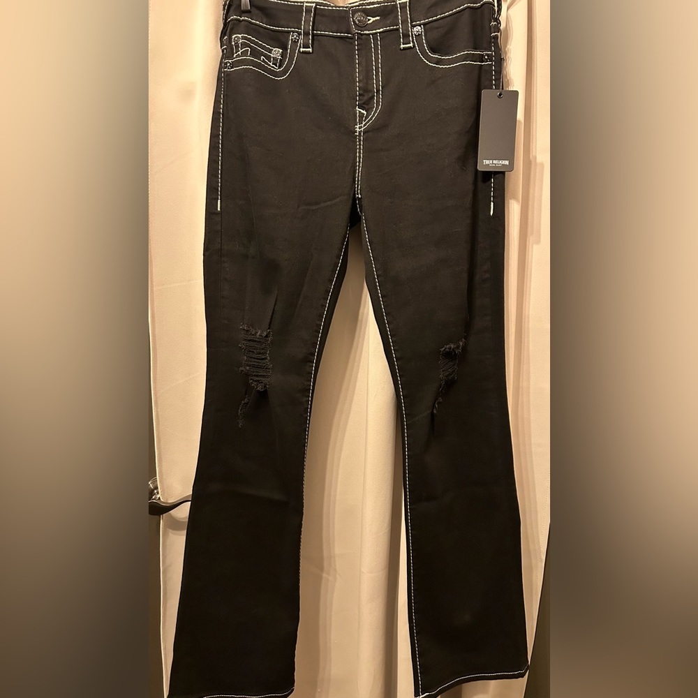 **NWT** BECCA BIG T STITCH BOOTCUT JEAN - Picture 3 of 7